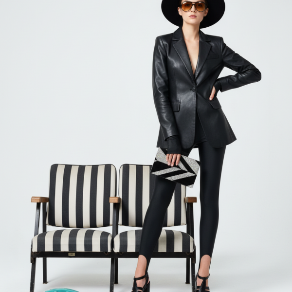 LEGGINS NERO CON GHETTA