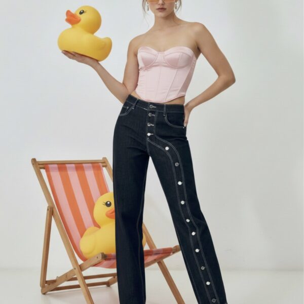 JEANS BAGGY SAN BUTTONS