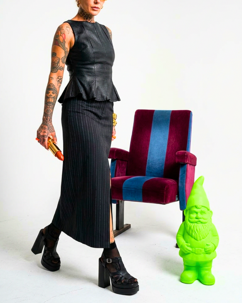 LONGUETTE GESSATA SAN BLACK OFFICE