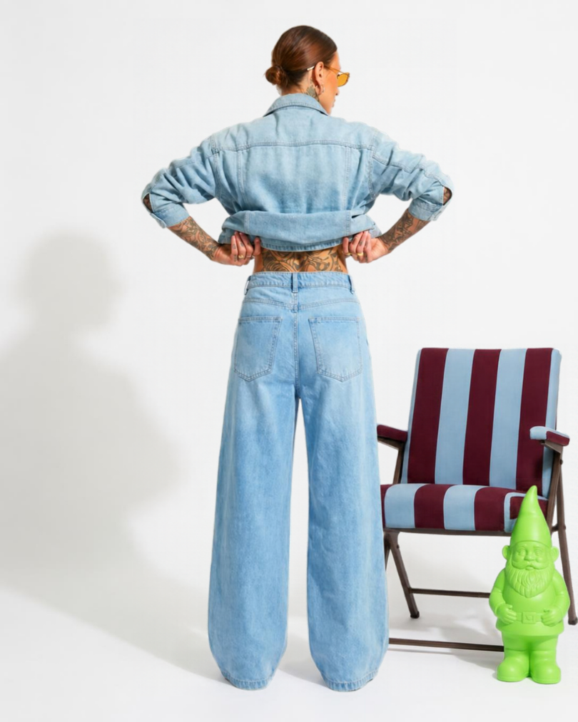 JEANS CHIARO OVERSIZE SAN BLUE BOOM