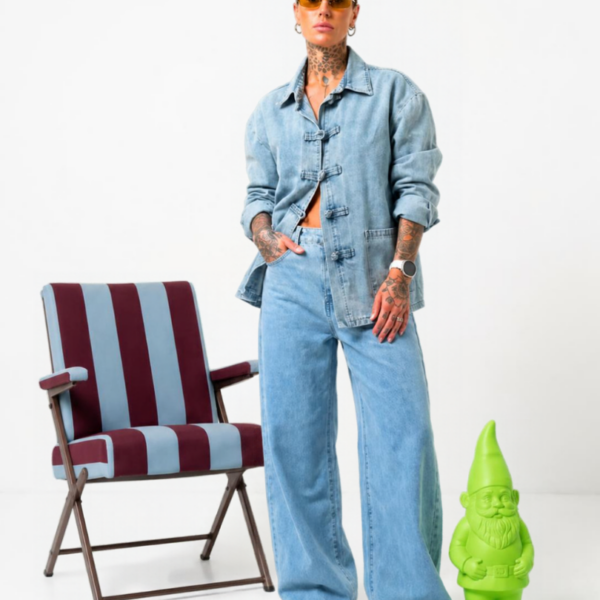 JEANS CHIARO OVERSIZE SAN BLUE BOOM