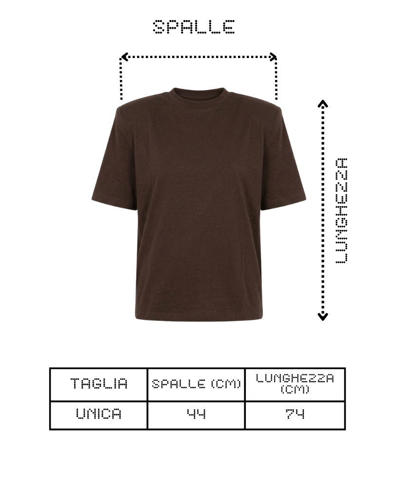 T-SHIRT CON SPALLINE STRUTTURATE SAN STRONG