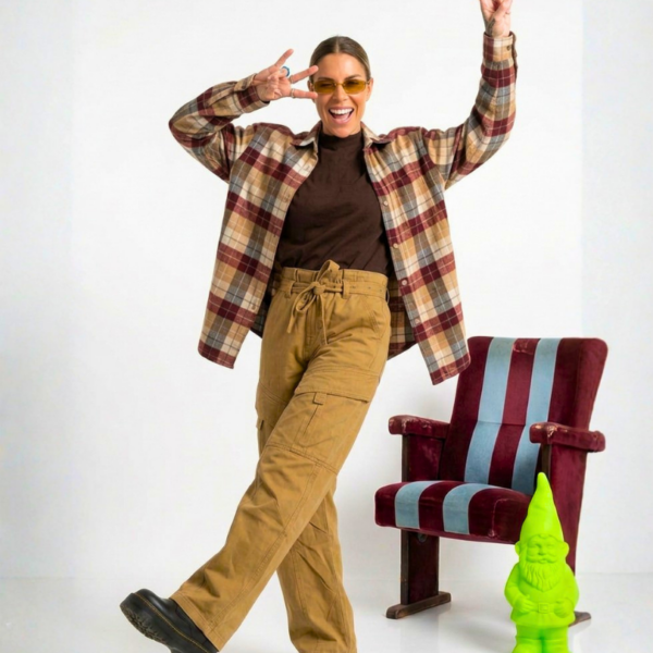 PANTALONE CARGO OVERSIZE CON CINTURA SAN WORKER