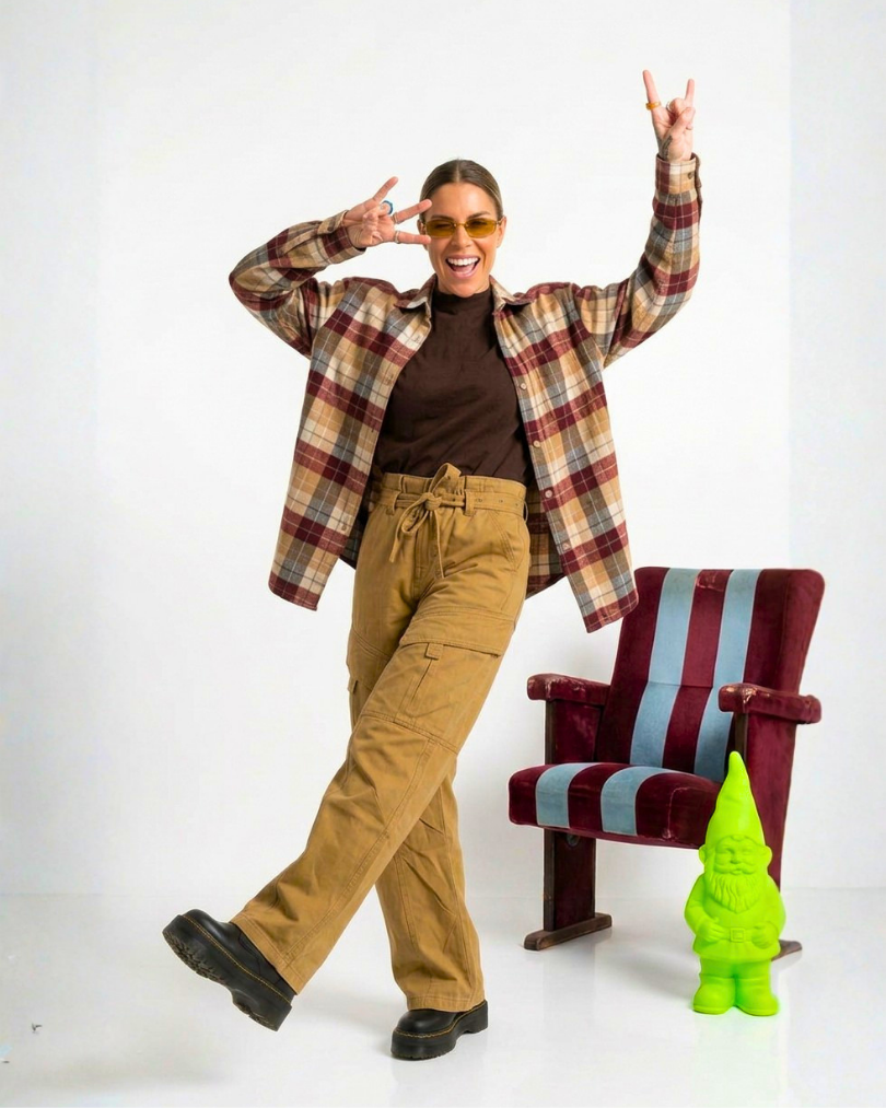 PANTALONE CARGO OVERSIZE CON CINTURA SAN WORKER
