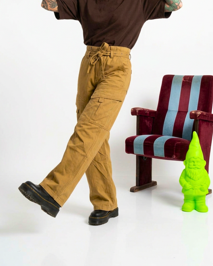 PANTALONE CARGO OVERSIZE CON CINTURA SAN WORKER