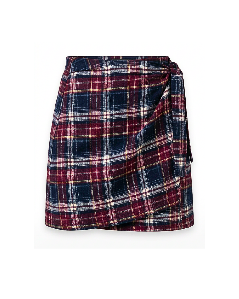 GONNA/OVERSKIRT A PAREO IN TESSUTO TARTAN SAN PUNK